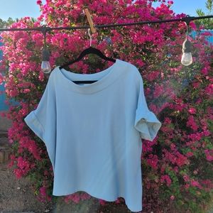 Bryn Walker light blue top